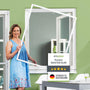 empasa Fliegengitter Fenster Master Slim Alurahmen weiss 150x160 cm mit FILATEC-Insektenschutzgewebe