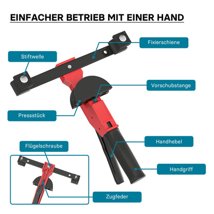 Wiltec Rohrbiegemaschine manuell 14-32mm - Biegeradius bis 90 Grad
