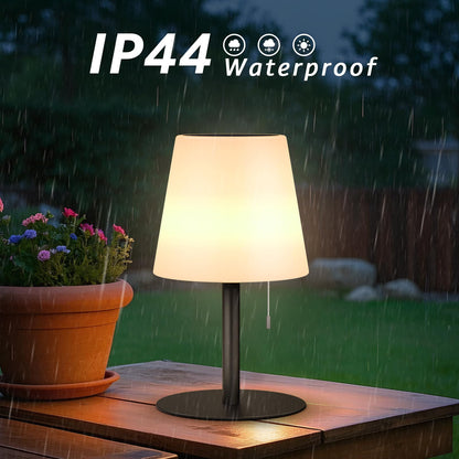 uuffoo Solar Tischlampe Outdoor 2 Stück IP44 RGB Kabellos Schwarz