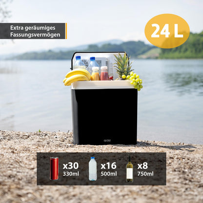 TZS First Austria Kühlbox 24L thermoelektrisch 12V/230V – Schwarz
