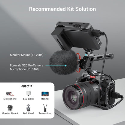 SMALLRIG Top Handle 3765, Kameragriff mit ARRI-Locating-Schraube