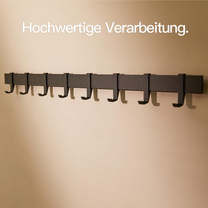 Designfabrik Hamburg Garderobenleiste Aluminium, schwarz, 80 cm