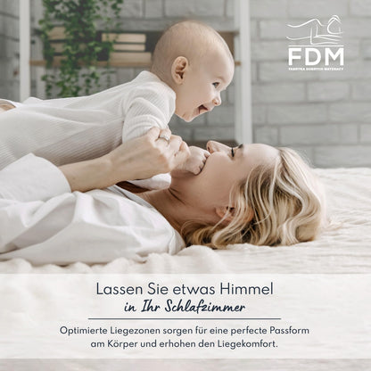 FDM Paulo Kindermatratze 80x160 cm H3 - 7 Zonen Schaumstoff