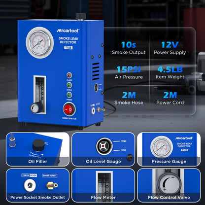 PLAYOCCAR EVAP Rauchgenerator 12V Lecksucher Diagnosegerät