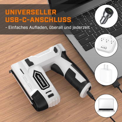 Ampforce Akku Tacker 2-in-1 ACSG-4, Heftgerät und Nagelgerät 4V