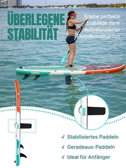 Niphean SUP Board 320cm – 2-Personen Paddleboard mit Sitz