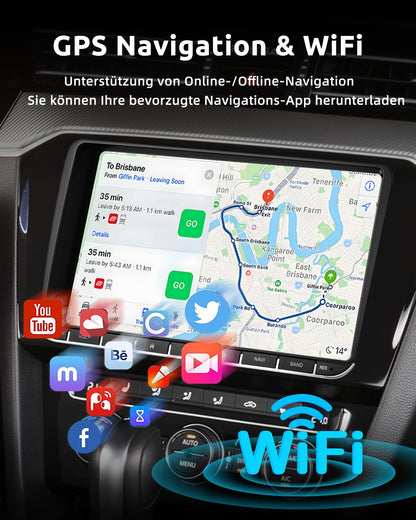 Essgoo Android 14 Autoradio 9 Zoll VW Golf 5/6 - Carplay 4+64G