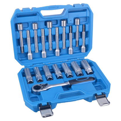 DAYUAN 18tlg Stossdämpfer Nuss Werkzeug Satz 1/2" Antrieb