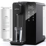 Ecoviva UV Auftisch Umkehrosmose Wasserfilter Heisswasserspender - Schwarz. Filtert Trinkwasser per Umkehrosmose/UV & spendet Heisswasser.