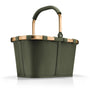 reisenthel carrybag forest gold Einkaufskorb mit Aluminiumrahmen und umklappbarem Tragegriff