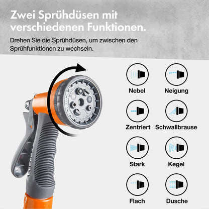 VonHaus Schlauchtrommel 30 m, automatischer Wand-Schlauchaufroller
