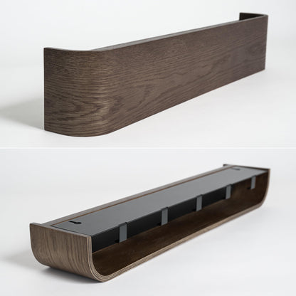 Kazai Toke Design-Wandgarderobe aus Echtholz – Eiche Dunkel