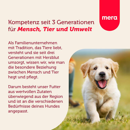 MERA Essential Junior Hundefutter Trockenfutter für Welpen 12,5 kg
