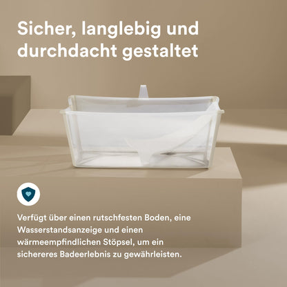 Stokke Flexi Bath Faltbadewanne – Sandy Beige inkl. Newborn Support