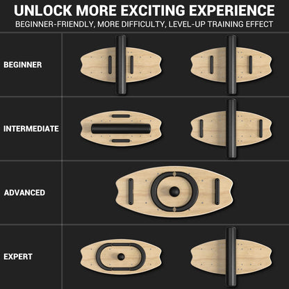 Sportneer Balance Indoorboard - Holz für Kinder & Erwachsene