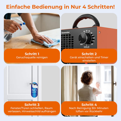 DDHTSAL Ozongenerator SS-Y01, 120000 mg/h für Räume bis 320 m²