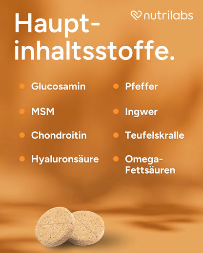 NutriLabs Canicox-HD Gelenktabletten für Hunde, 100 Kautabletten