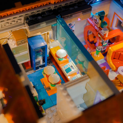 LocoLee Licht Set für Lego 10352 The Simpsons Krusty Burger