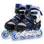 Ylaide Inline Skates Kinder, verstellbar, leuchtende Rollen, Gr. 32–36 mit Vorderradbremse