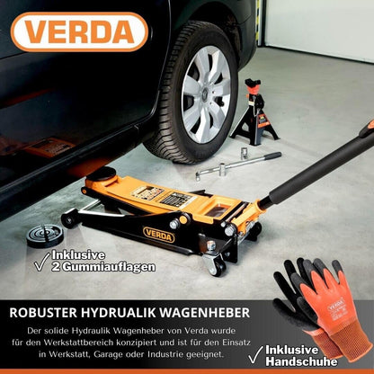 Verda Rangierwagenheber 3T – hydraulisch Doppelpumpsystem (75-515)