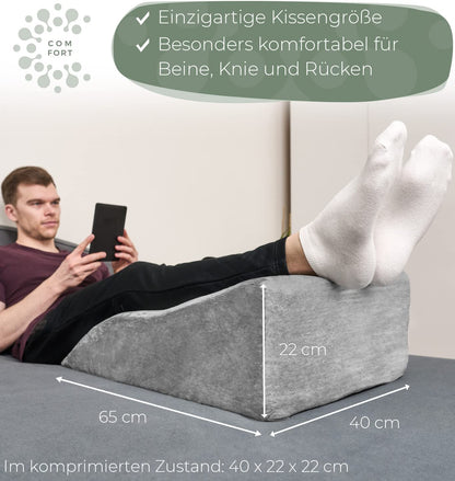 VitaWell Beinhochlagerungskissen Ergonomisch - Für beide Beine