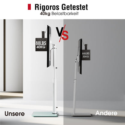 AOKCOS Universal TV Bodenständer 32-70 Zoll - Weiss