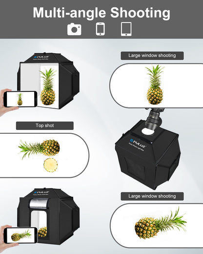 PULUZ Upgrade Fotozelt 40cm – Professionell 480 LED