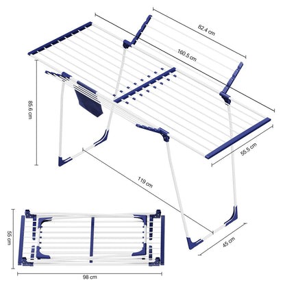 SYKIARIOL Stand-Flügelwäschetrockner – Ausziehbar & Klappbar