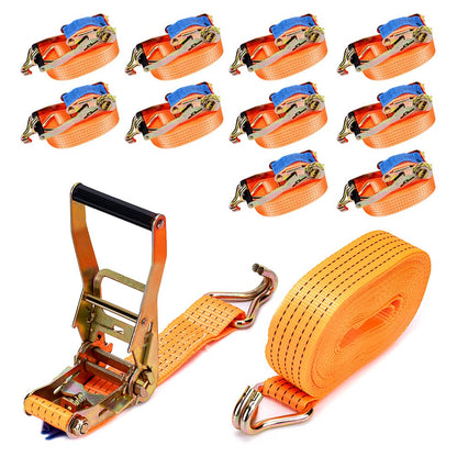 maXpeedingrods 10er Set 4000kg Spanngurte mit Ratsche 5m – Zurrgurte. 10 orange Zurrgurte mit Ratschen zur Lastensicherung von Gütern.