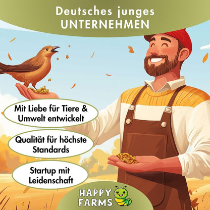 HappyFarms Getrocknete Soldatenfliegenlarven Futter 10kg