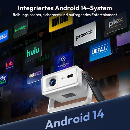 Xgody A1 Smart Beamer 720P Projektor mit WiFi 6 & Bluetooth 5.4