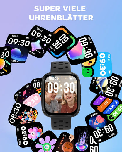 BIGGERFIVE BRAVE 3 Kinder Smartwatch 1,8" AMOLED wasserdicht Schwarz