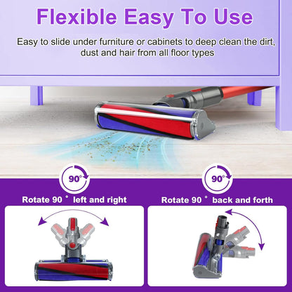 QWYTLROX Softwalze Bodendüse für Dyson V7 V8 V10 V11 V15