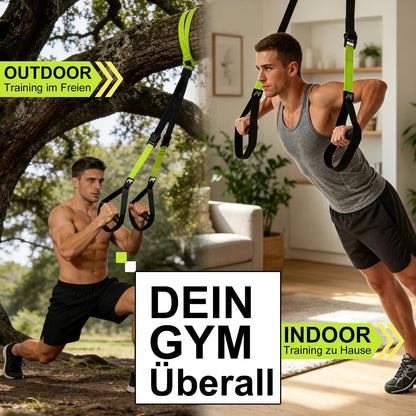 RHINOSPORT Schlingentrainer Set mit Türanker, verstellbar