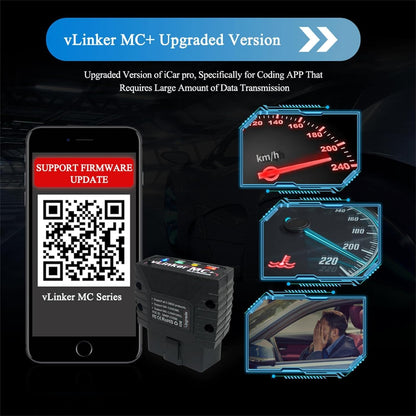 vLinker MC+ Mini Bluetooth OBD II Auto Diagnose Scanner – iOS/Android