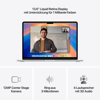 Apple MacBook Air Notebook – 13" M4 16GB 512GB Silber