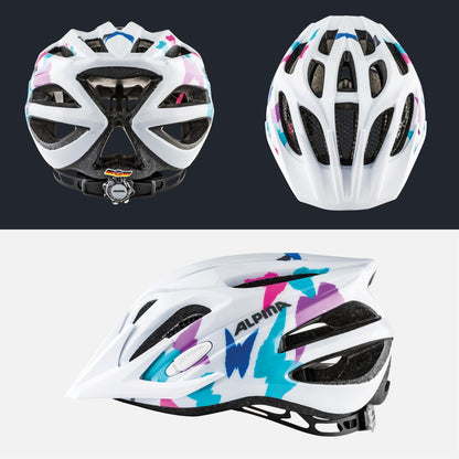 Alpina FB JR. 2.0 Kinder-Fahrradhelm white-butterfly 50-55 cm