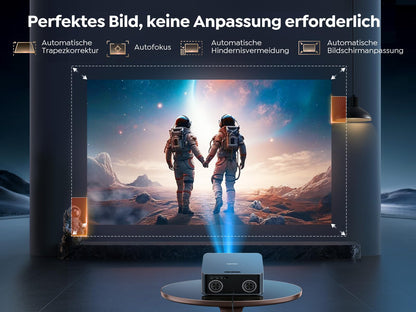 Toptro 1200 ANSI Smart Beamer 4K - Netflix Dolby Audio