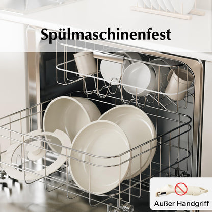 Redchef Kochgeschirr-Set 16-tlg. – Antihaft Keramik, Abnehmbare Griffe