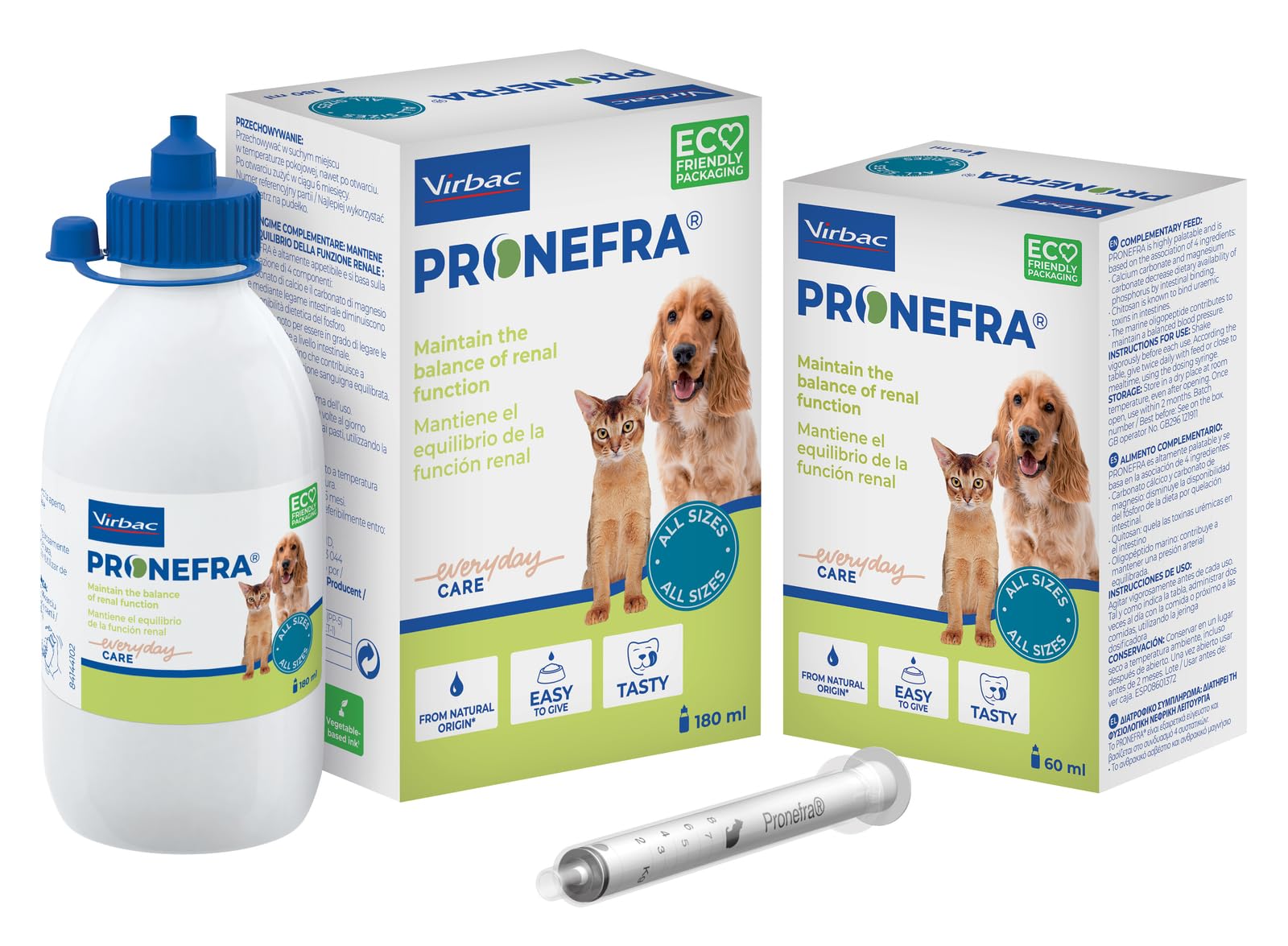 Virbac Pronefra 180 ml – Nierenunterstützung für Hund und Katze