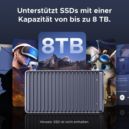 UGREEN 40Gbps USB4 M.2 NVMe SSD Gehäuse - Thunderbolt 4 kompatibel