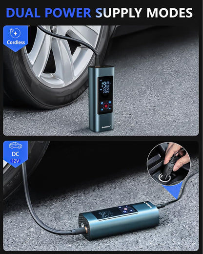 Neakhmer Mini Kompressor Akku Luftpumpe N21 150 PSI für Auto und Velo