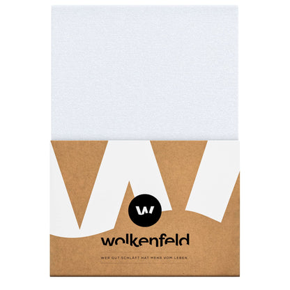 Wolkenfeld Frida Spannbettlaken 200x220–220x240 cm Baumwolle weiss