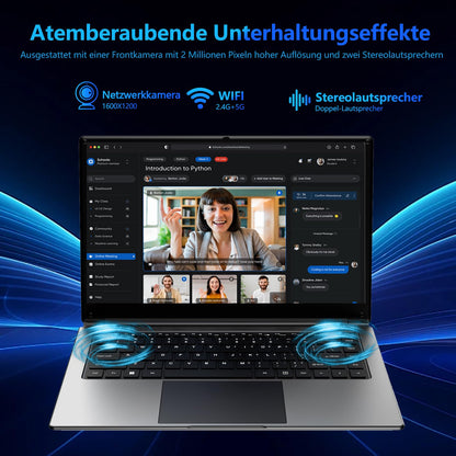 Morostron 16-Zoll Laptop – 8GB RAM, 256GB SSD, Win 11 Pro
