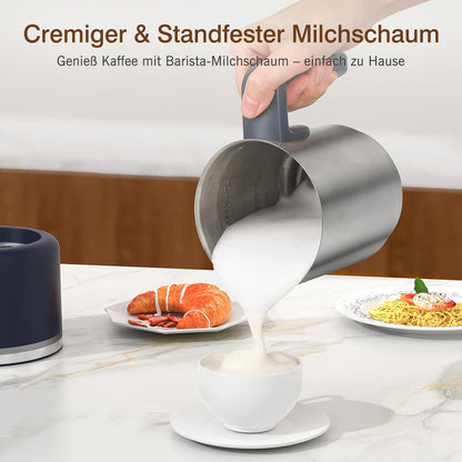 SIMPLETASTE Milchaufschäumer elektrisch 4-in-1, Edelstahl, 600 W