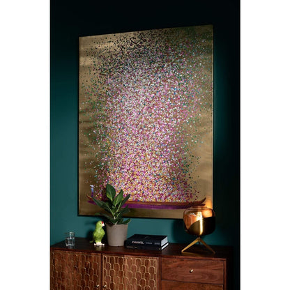 Kare Design Wandbild Touched Flower Boat - Gold/Pink 160x120cm