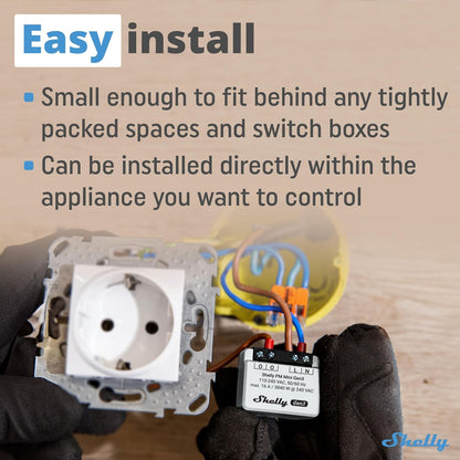 Shelly PM Mini Gen 3 WLAN Power Meter 1 Kanal 16 A 4er Pack