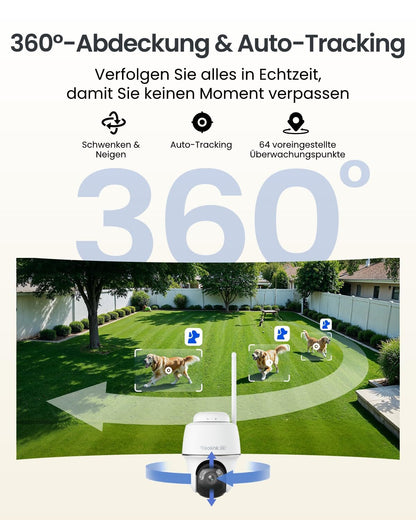 Reolink Argus PT Ultra 4K Solar Überwachungskamera mit Solarpanel