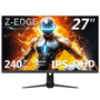 Z-Edge 27 Zoll 240Hz QHD IPS Gaming Monitor, schwarz. Optimiert für flüssiges QHD-Gaming mit hoher Bildwiederholfrequenz.