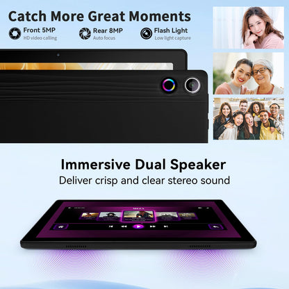 HotLight Tablet 10 Zoll - 10GB/64GB Schwarz Android 14